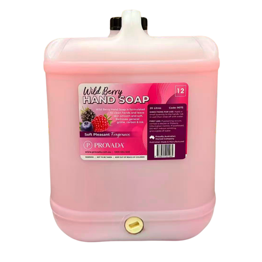 Provada Hand & Body Soap with Glycerine – Wild Berry 20L (Drum)