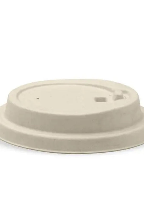 90mm Large Natural Reclosable Plant Fibre Lid - 1000/CTN - TEM IMPORTS™
