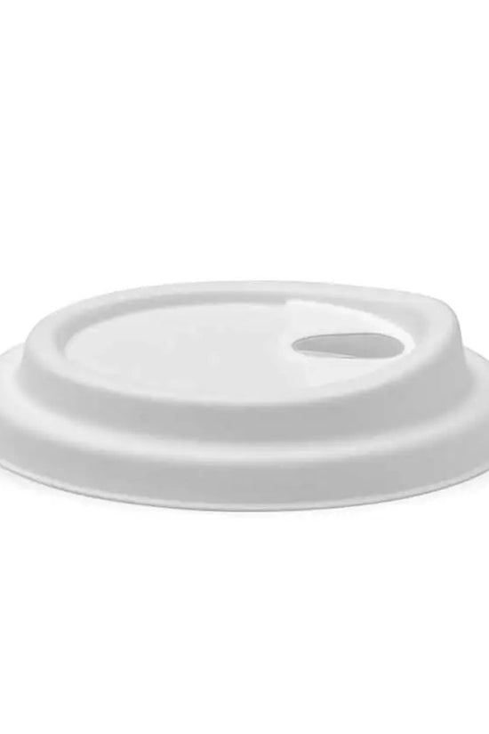 90mm Large White Plant Fibre Strawless BioCup Lid - 1000/CTN - TEM IMPORTS™