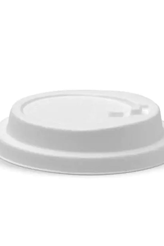 90mm Large White Reclosable Plant Fibre Lid - 1000/CTN - TEM IMPORTS™
