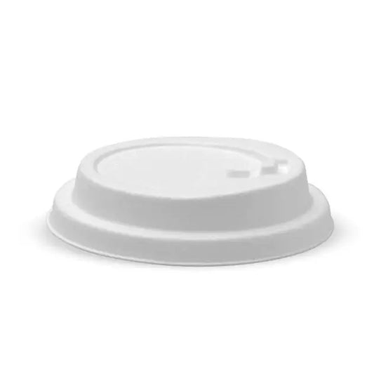90mm Large White Reclosable Plant Fibre Lid - 1000/CTN - TEM IMPORTS™