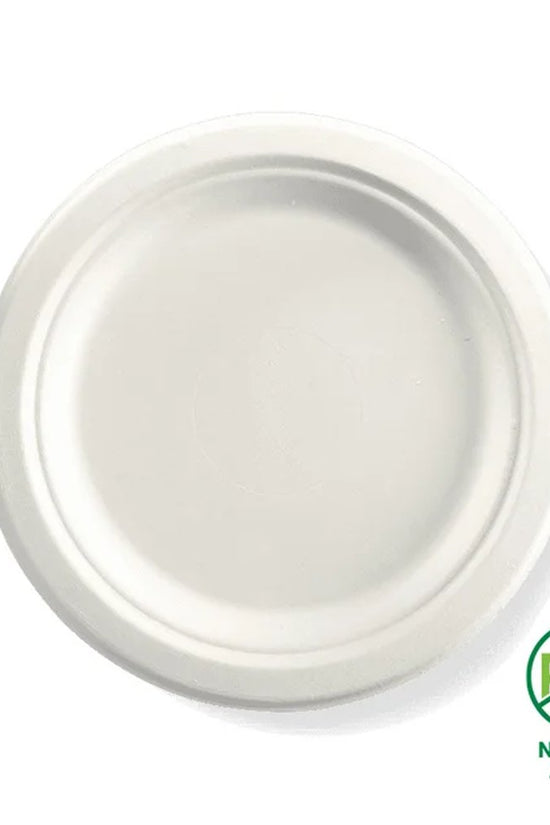 9"/230mm Round Plant Fibre Plate - 500pcs/Ctn - TEM IMPORTS™