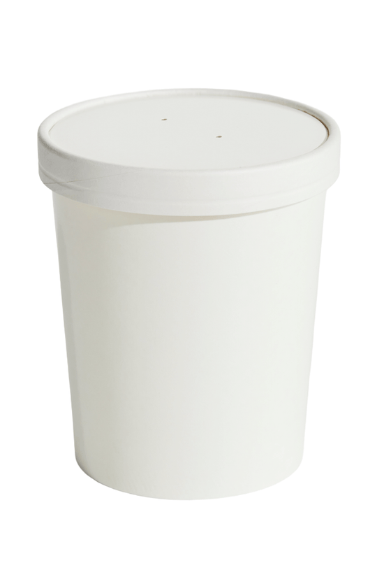 950mL (32oz) White Food Container & Lid Combo - TEM IMPORTS™