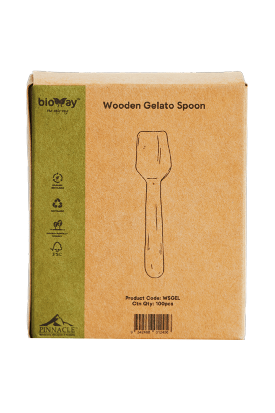 95mm Wooden Gelato Spade Spoon - TEM IMPORTS™