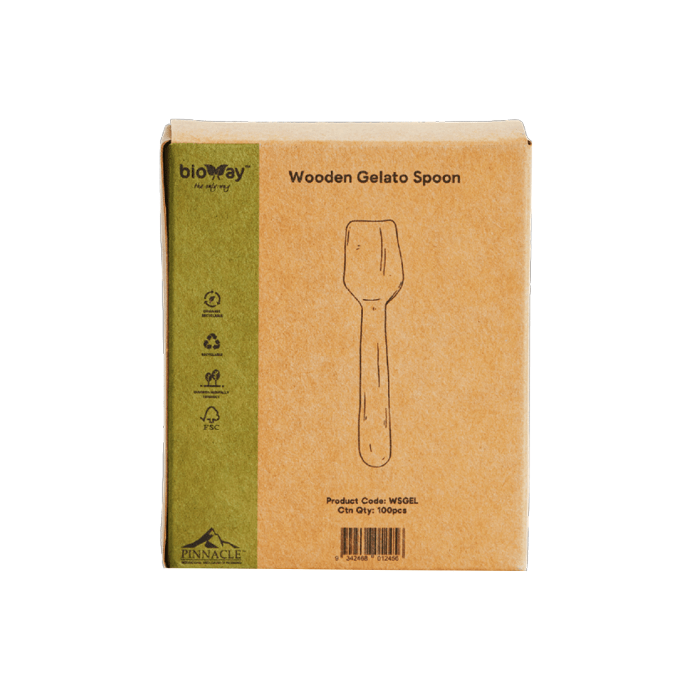 95mm Wooden Gelato Spade Spoon - TEM IMPORTS™