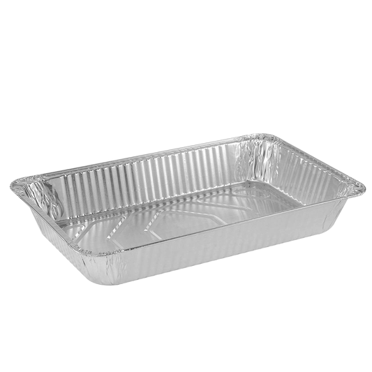 9600mL Large Deep Rectangular Foil Roaster Tray - 50/CTN - TEM IMPORTS™
