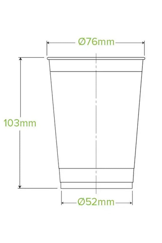 9oz/280mL Clear (76mm) PET Unbranded BioCup - 2000/CTN - TEM IMPORTS™