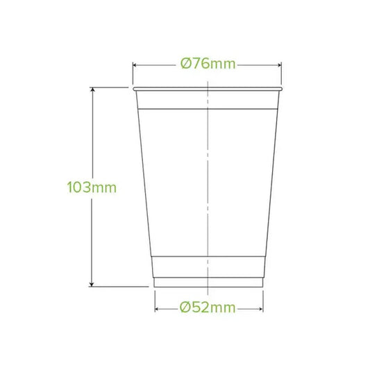 9oz/280mL Clear (76mm) PET Unbranded BioCup - 2000/CTN - TEM IMPORTS™