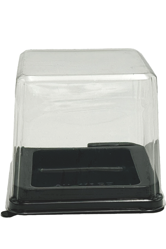 H100mm Square Internal Square With Clear Lid Container