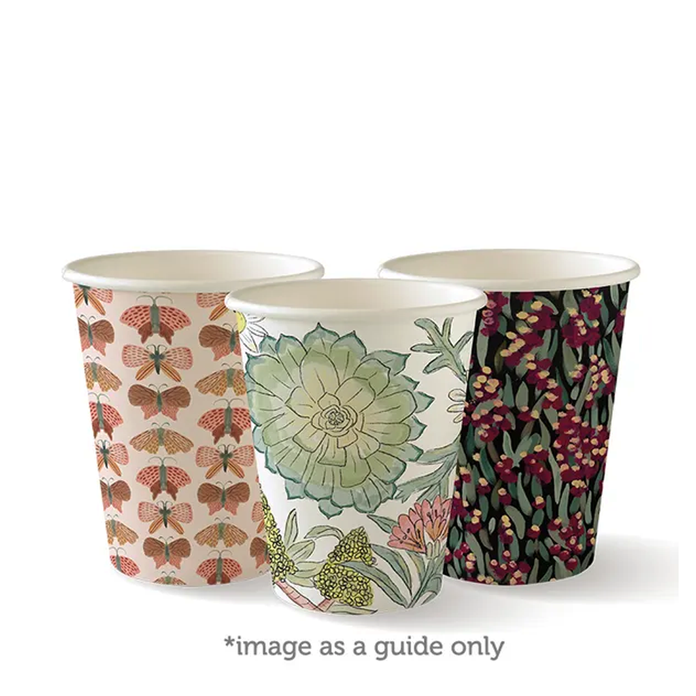8oz/280mL (80mm) Art Series Single Wall BioCup - 1000/ctn