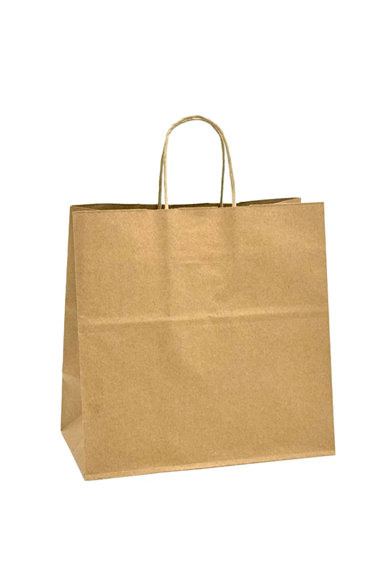 Small (Uber Styled) Takeaway Kraft Twisted Handle Paper Bag - 250/CTN