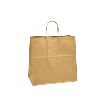 Small (Uber Styled) Takeaway Kraft Twisted Handle Paper Bag - 250/CTN