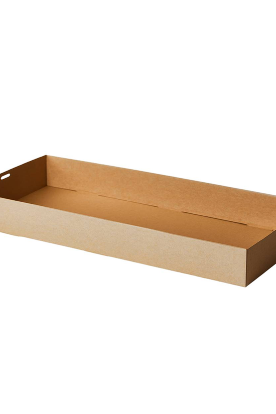 Kraft Corrugated Rectangle Catering Tray Large *H50 - 100/CTN