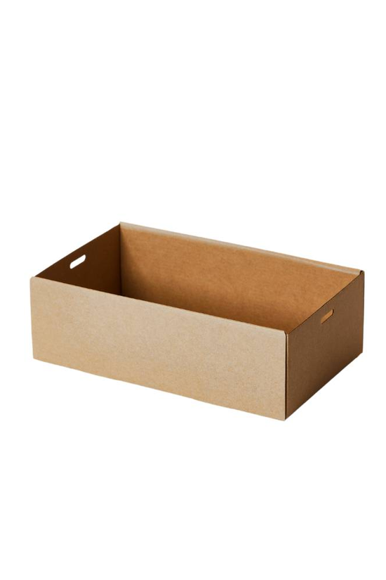 Kraft Corrugated Rectangle Catering Tray Small
