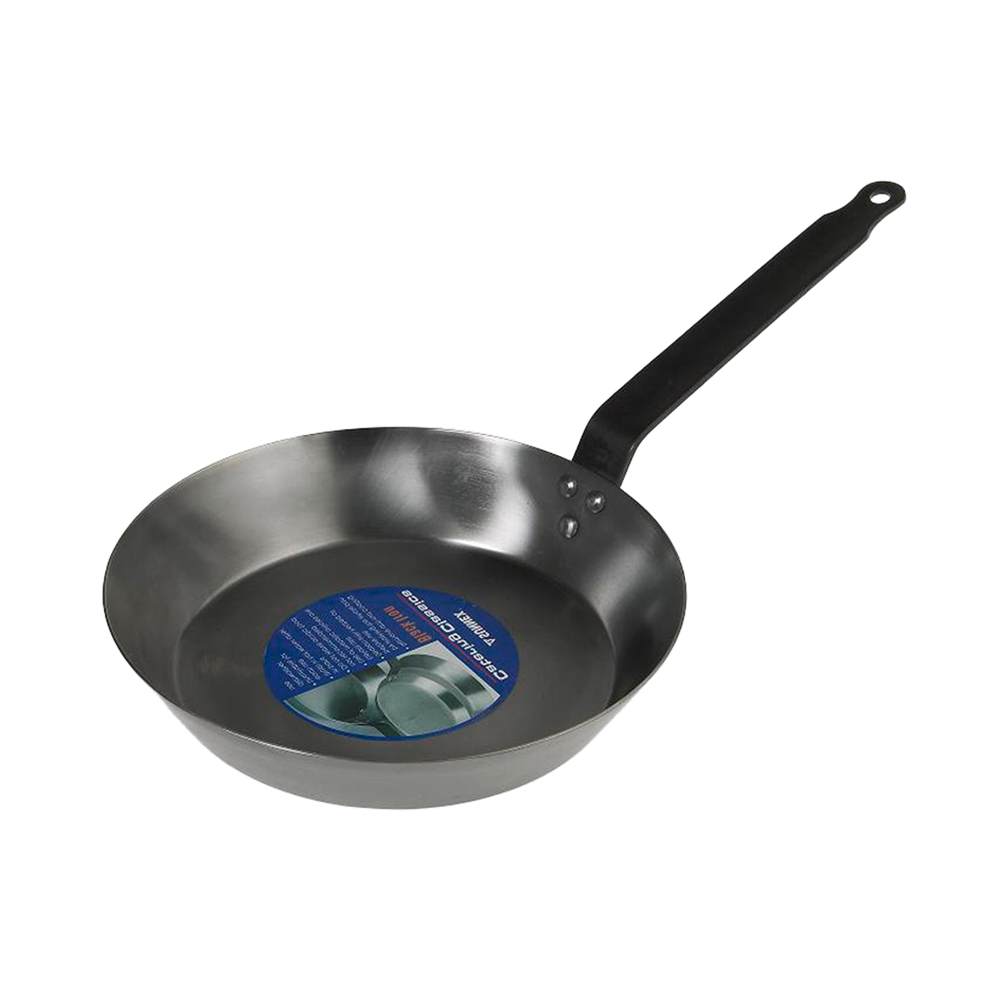 Heavy Duty Black Iron Fryingpan - 250mm