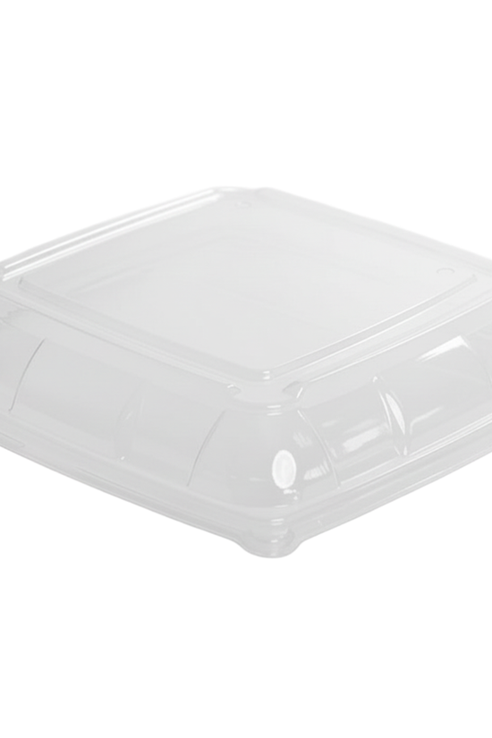 Large PET Lid To Suit Sugarcane Catering Tray - 100/CTN