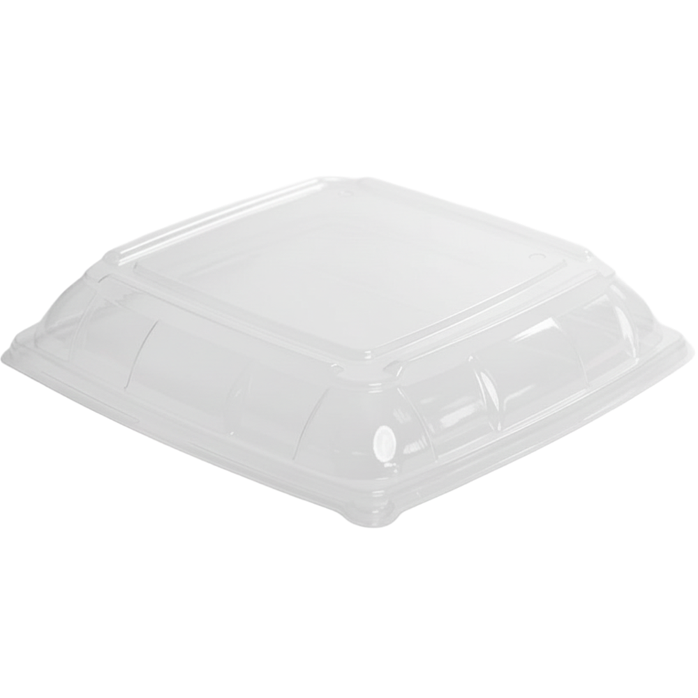 Large PET Lid To Suit Sugarcane Catering Tray - 100/CTN