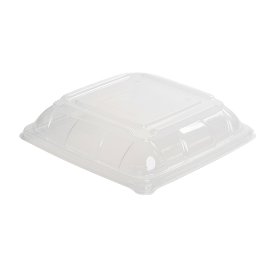 Small PET Lid To Suit Sugarcane Catering Tray - 100/CTN
