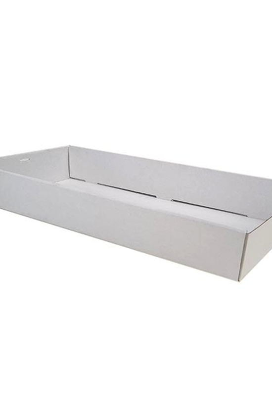 White Corrugated Rectangle Catering Tray - Large