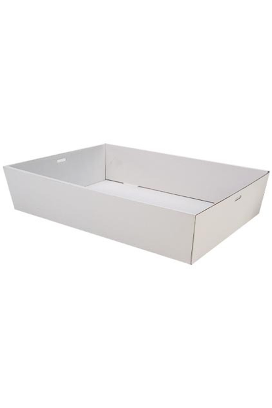White Corrugated Rectangle Catering Tray - Medium