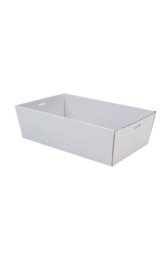 White Corrugated Rectangle Catering Tray - Small