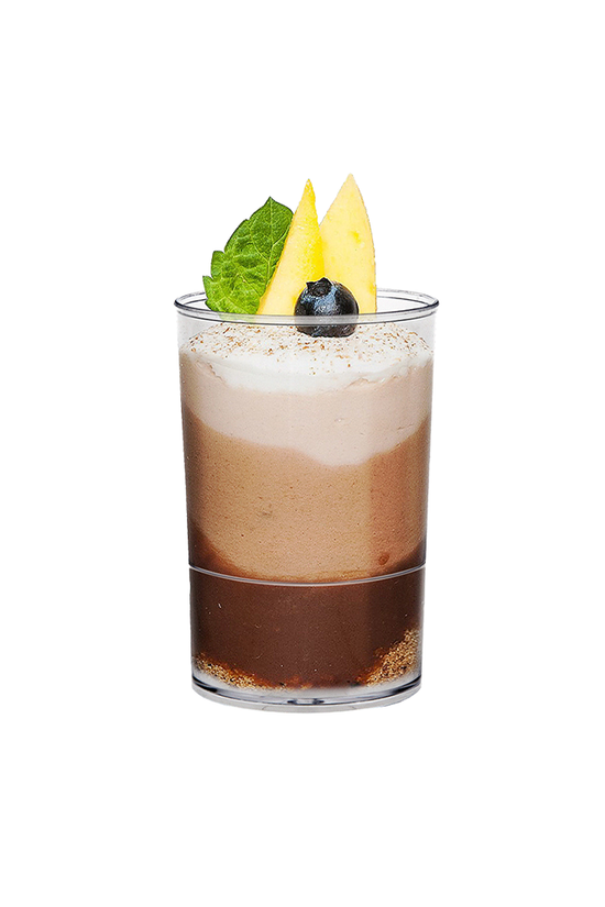 150mL Clear Mini Round Cylinder Dessert Cup Base - TEM IMPORTS™