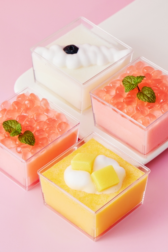 150mL Clear Mini Short Square Dessert Cup Base