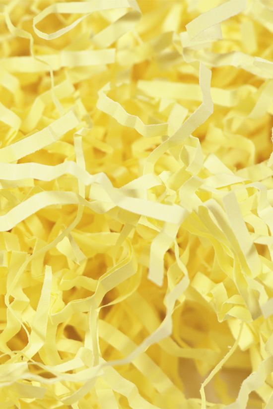 Yellow Crinkle Paper Shreds Fillers - 1Kg