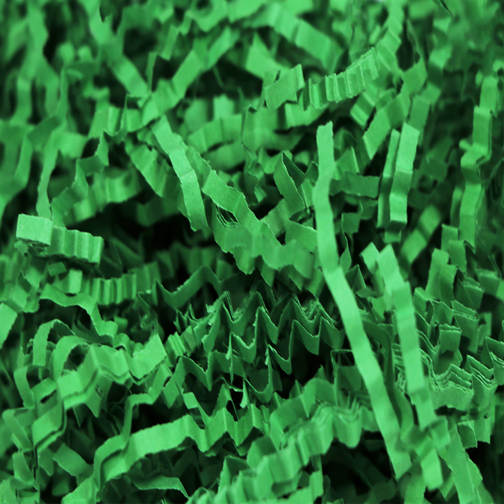Green Crinkle Paper Shreds Fillers - 1Kg - TEM IMPORTS™