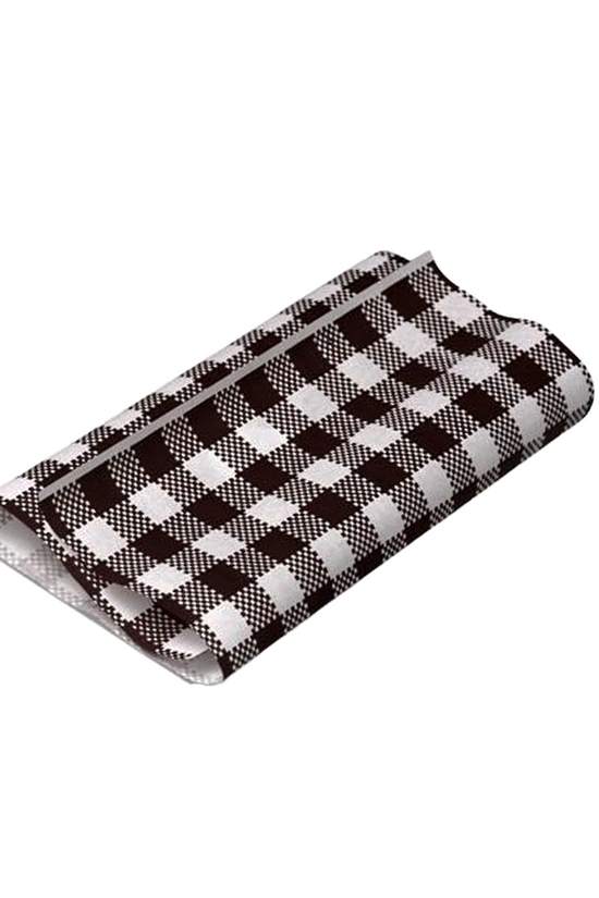 GP Gingham Food Wrapping Paper 300x190mm - Pack of 200