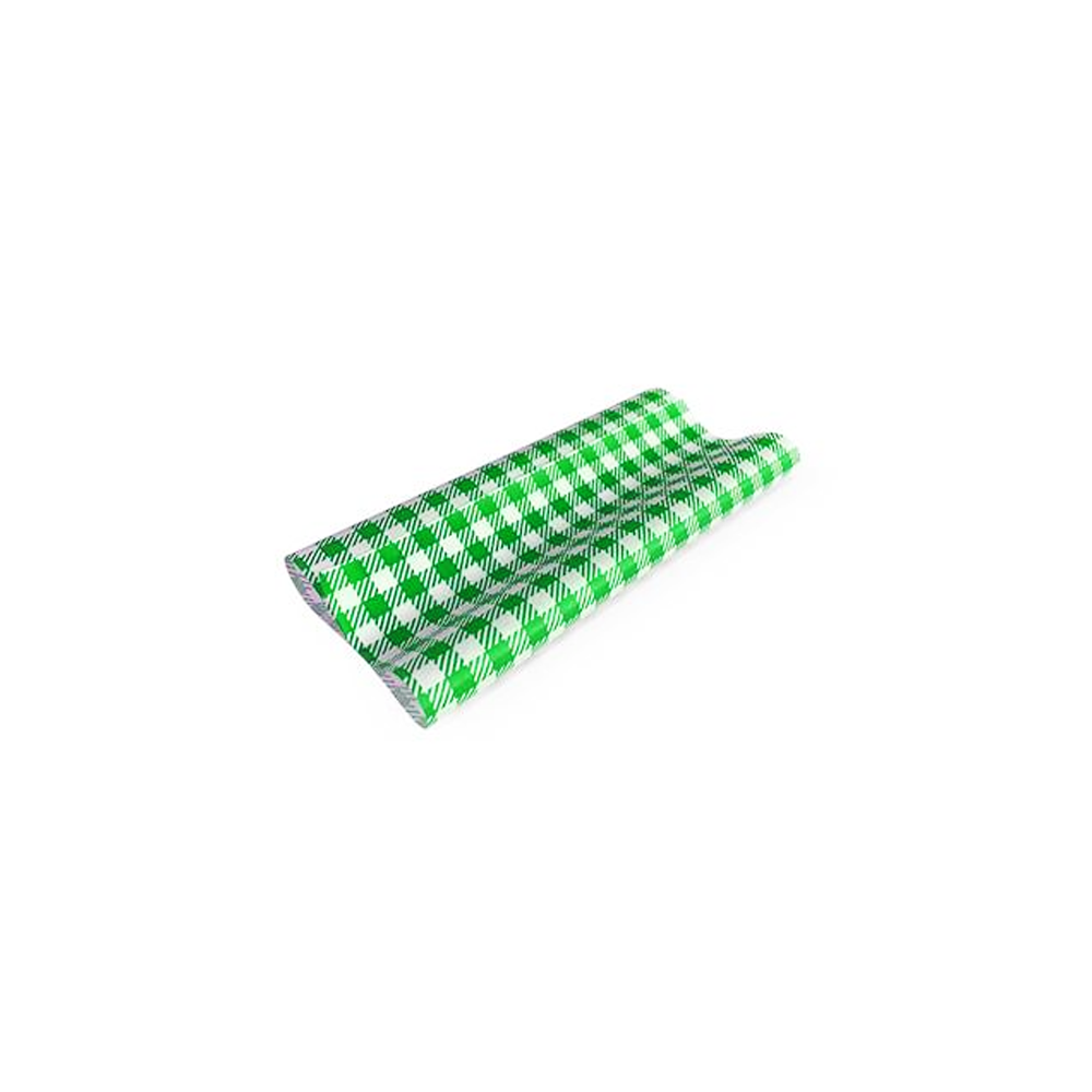 GP Gingham Food Wrapping Paper 190x150mm - Pack of 400