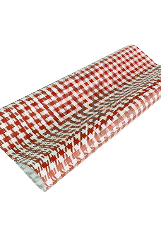 GP Gingham Food Wrapping Paper 400x330mm - Pack of 200