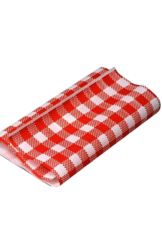 GP Gingham Food Wrapping Paper 300x190mm - Pack of 200