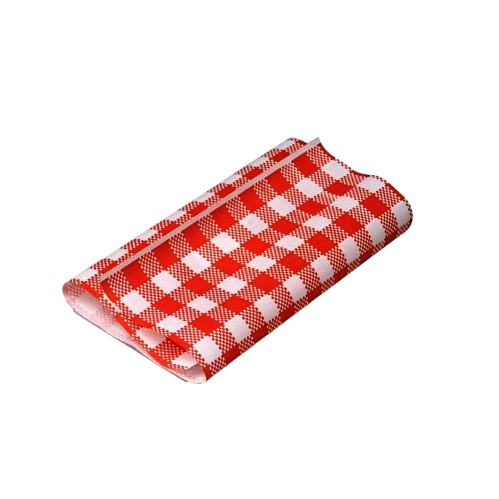 GP Gingham Food Wrapping Paper 300x190mm - Pack of 200