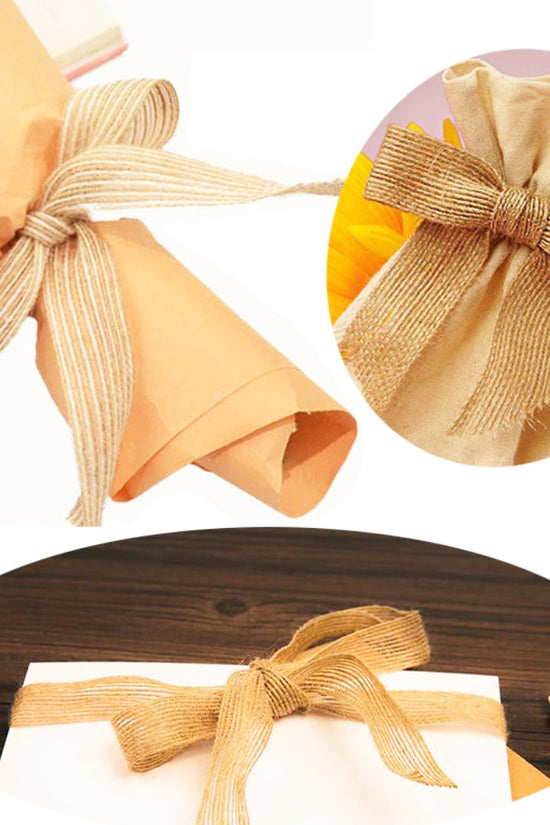 38mm Band Jute Hessian Burlap Ribbon - 50m - TEM IMPORTS™