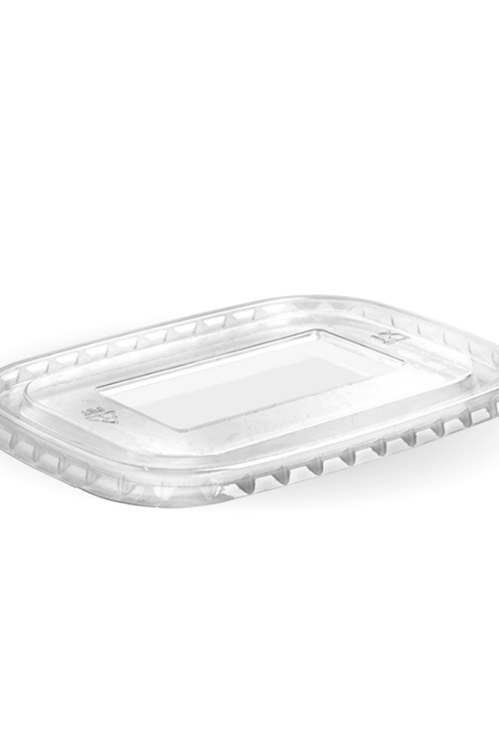 500mL-1000mL Clear PET Lid Suit Paperway® Rectangular - 300/CTN
