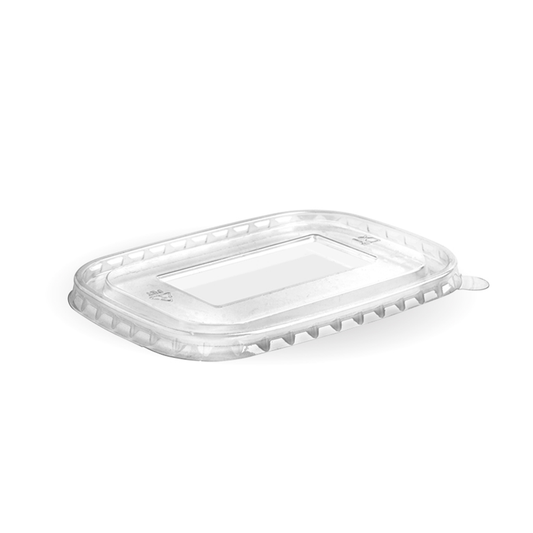 500mL-1000mL Clear PET Lid Suit Paperway® Rectangular - 300/CTN