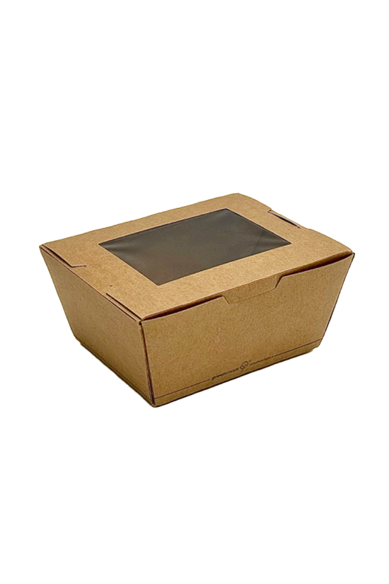 PLA Coated Small Lunch Box With PLA Window