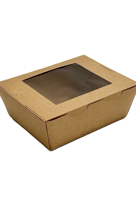 PLA Coated Medium Lunch Box With PLA Window