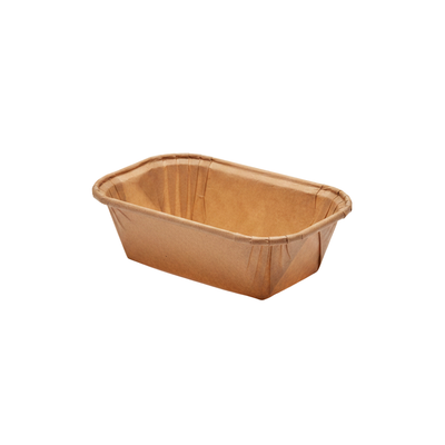 Baking Pan Muffin Rectangular Paper Liner Cases - Kraft