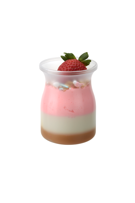 120mL Mini Transparent Matt PP Milk Dessert Bottle - TEM IMPORTS™