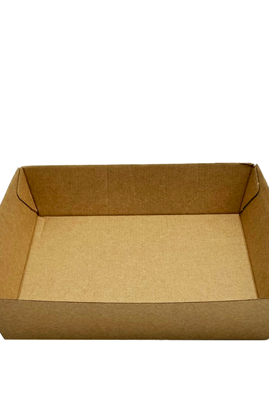 Corrugated Square Kraft Brown Food Tray