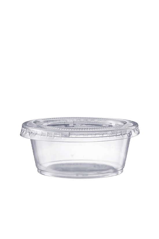 3oz/96mL Clear PET Round Portion Container With Lid