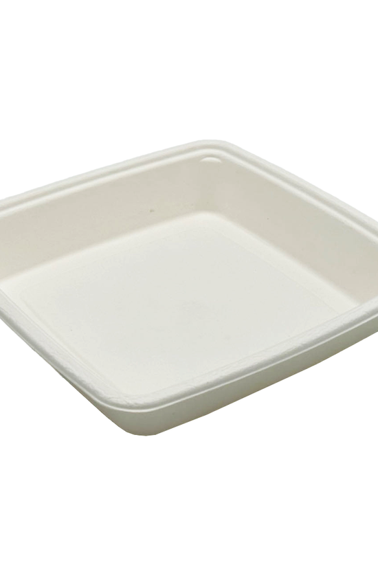 Square Takeaway Sugarcane 9" Inch Tray - 200/CTN