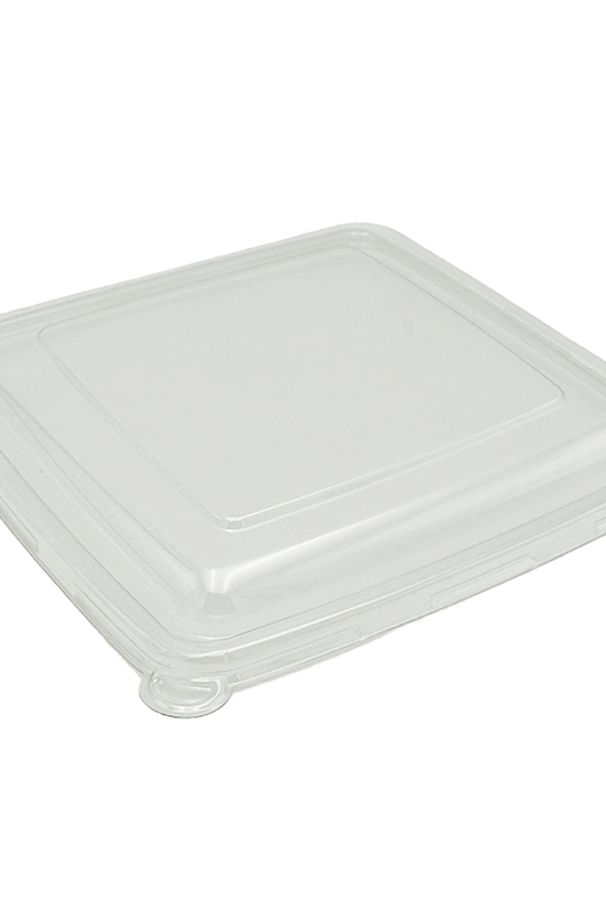 Clear PET Lid For Sugarcane 9" No Compartment Tray - 200/CTN - TEM IMPORTS™