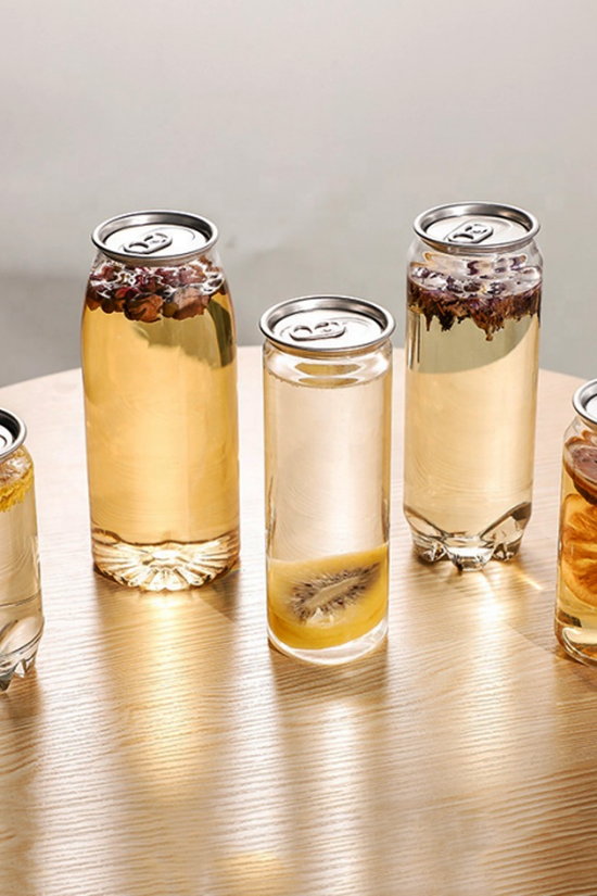 650mL Clear PET Can With Lid - 200/CTN
