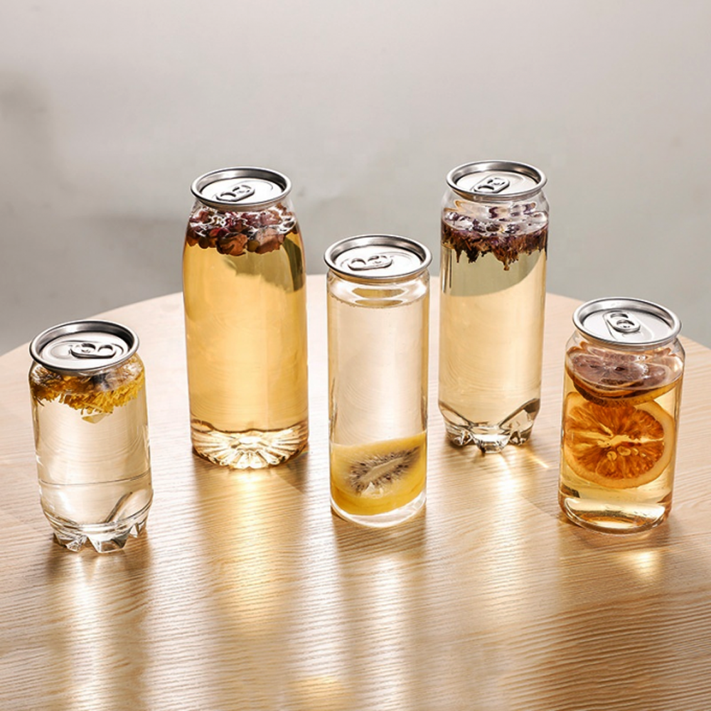 650mL Clear PET Can With Lid - 200/CTN