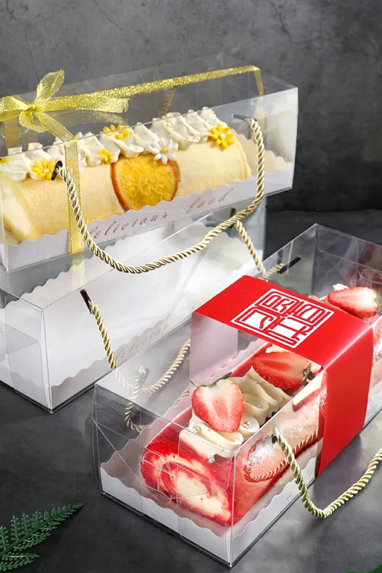 275mm Long Rectangular Transparent Box With Silk Handle - TEM IMPORTS™