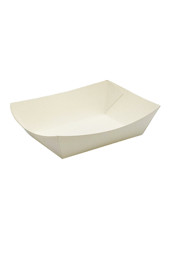 White Cardboard Small Takeaway Tray