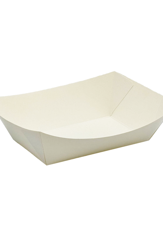 White Cardboard Medium Takeaway Tray